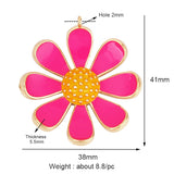 Enamel Flower Snail Balloon Charm, 18K Real Plated, Jewelry Supplies