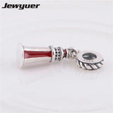 Enamel Lighthouse Dangle Charm 925 Sterling DIY Making