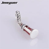 Enamel Lighthouse Dangle Charm 925 Sterling DIY Making