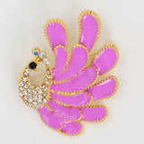 Enamel Peacock Brooch Jewelry For Women/men Scarf Wedding Gift