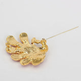 Enamel Peacock Brooch Jewelry For Women/men Scarf Wedding Gift