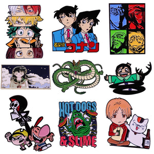 Enamel Pin Lapel Pins Backpacks Brooches Manga Style Jewelry