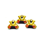 Enamel Samurai Helmet Jingle Bell Charms Pendant Jewelry