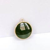 Enamel Eardrop Pendant Charms Necklace Accessories Jewelry DIY
