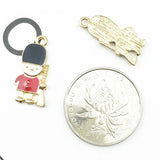 Enamel Soldier Charms 11 * 23mm DIY Accessories