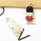 Enamel Soldier Charms 11 * 23mm DIY Accessories