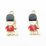 Enamel Soldier Charms 11 * 23mm DIY Accessories