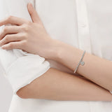 Enamel Love Bracelet Round Bead 925 Sterling Silver 11