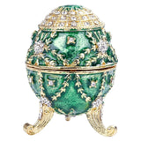Hand Painted Easter Egg Jewelry Box Trinket Holder Decoration