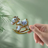 Enameled Horse-Shaped Trinket Box for Jewelry