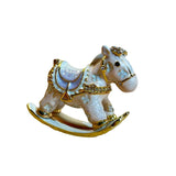 Enameled Horse-Shaped Trinket Box for Jewelry