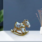 Enameled Horse-Shaped Trinket Box for Jewelry