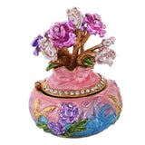 Enameled Vase Jewelry Box Holder Trinket Box Craft Wedding Favor Gift