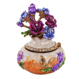 Enameled Vase Jewelry Box Holder Trinket Box Craft Wedding Favor Gift