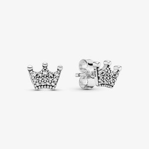 Enchanted Crowns Stud Earring 925 Sterling Silver Earrings for Women