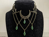 Enchanted Forest Drop Choker Necklace Witch Fantasy Twig Jewelry