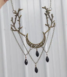 Enchanted Forest Drop Choker Statement Necklace