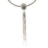 Enchanted Tassel Pendant Silver Jewelry Beads for DIY