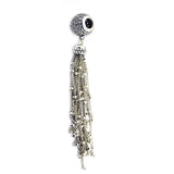 Enchanted Tassel Pendant Silver Jewelry Beads for DIY