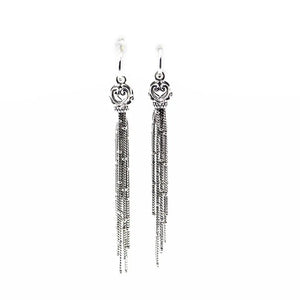 Enchanted Tassels Drop Earrings 100% 925 Sterling Silver Earrings for Women