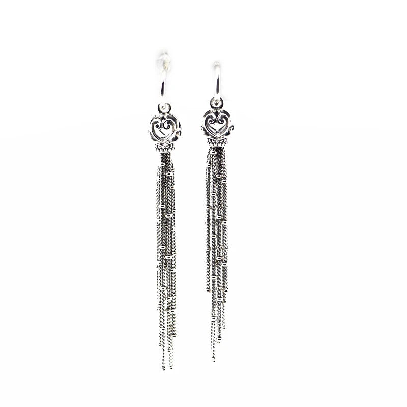 Enchanted Tassels Drop Earrings Winter Ice Earrings Wedding Earring Jewelry
