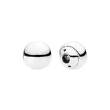 Silver 925 End Caps Balls DIY Rigid Wrist Cuff Bracelets Original Logo