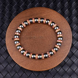 Magnetic Hematite Beads Bracelet Natural Stone Health Protection Jewelry