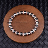 Magnetic Hematite Beads Bracelet Natural Stone Health Protection Jewelry