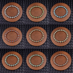 Magnetic Hematite Beads Bracelet Natural Stone Health Protection Jewelry