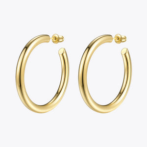 Stainless Steel Circle Earrings Women Jewelry EC171022