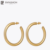 Stainless Steel Circle Earrings Women Jewelry EC171022