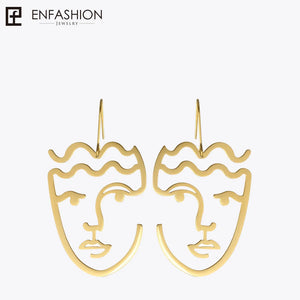Classic Face Dangle Earrings for Women