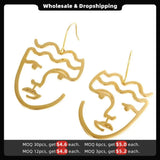 Classic Face Dangle Earrings for Women