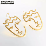 Classic Face Dangle Earrings for Women