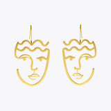 Classic Face Dangle Earrings for Women
