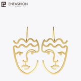 Classic Face Dangle Earrings for Women