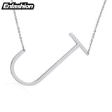 Letter Initial Necklace Stainless Steel Choker Women Jewelry