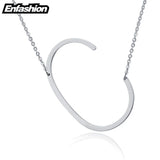 Letter Initial Necklace Stainless Steel Choker Women Jewelry