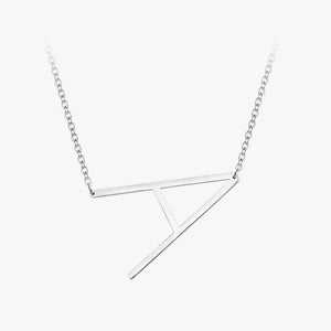 Letter Initial Necklace Stainless Steel Choker Women Jewelry