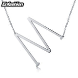 Letter Initial Necklace Stainless Steel Choker Women Jewelry