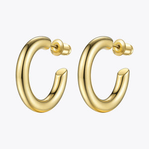 Small Hoop Earrings Stainless Steel Circle Earrings For Women EC171023