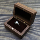 Personalized Name Date Wedding Ring Earring Jewelry Box
