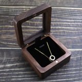 Personalized Name Date Wedding Ceremony Wooden Jewelry Travel Storage Box