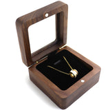 Personalized Name Date Wedding Ceremony Wooden Jewelry Travel Storage Box