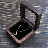 Personalized Name Date Wedding Ceremony Wooden Jewelry Travel Storage Box