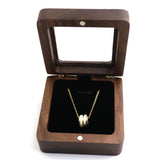 Personalized Name Date Wedding Ceremony Wooden Jewelry Travel Storage Box