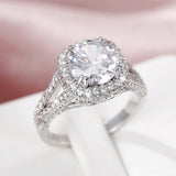 Vintage Wedding Bands Micro Pave Engagement Rings Jewelry Women Romantic