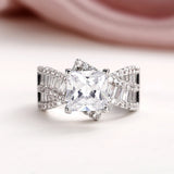 Vintage Wedding Bands Micro Pave Engagement Rings Jewelry Women Romantic