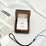 Personalized Wood Ring Box For Wedding Proposal - Name Engraved Ring Bearer