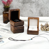 Personalized Wood Ring Box For Wedding Proposal - Name Engraved Ring Bearer